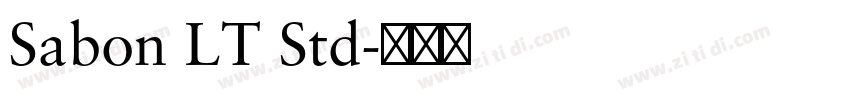 Sabon LT Std字体转换 Sabon LT Std字体转换
